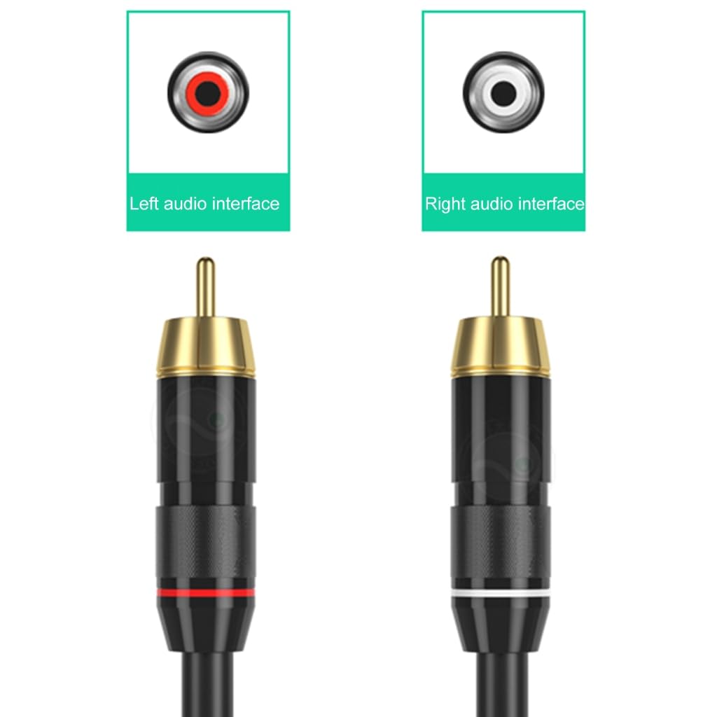Câble d'extension 2RCA stéréo 2RCA mâle vers 2RCA femelle