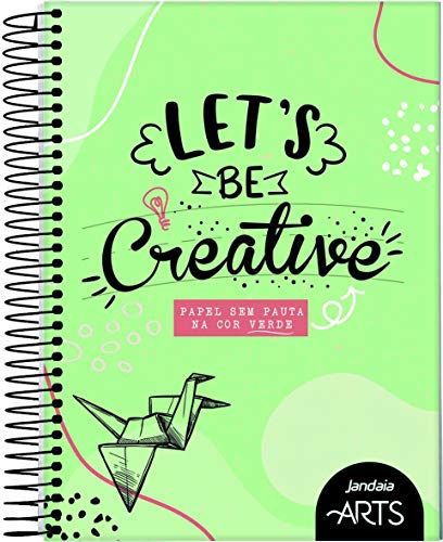 Caderno Espiral COLLEGE 177X242MM CD Verde 80FLS FSC Jandaia Arts