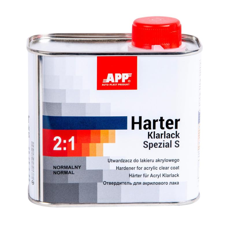 Barniz Aplicación de 2 K HS (antiarañazos) 2: 1 1liter + 0,5l Endurecedor corta