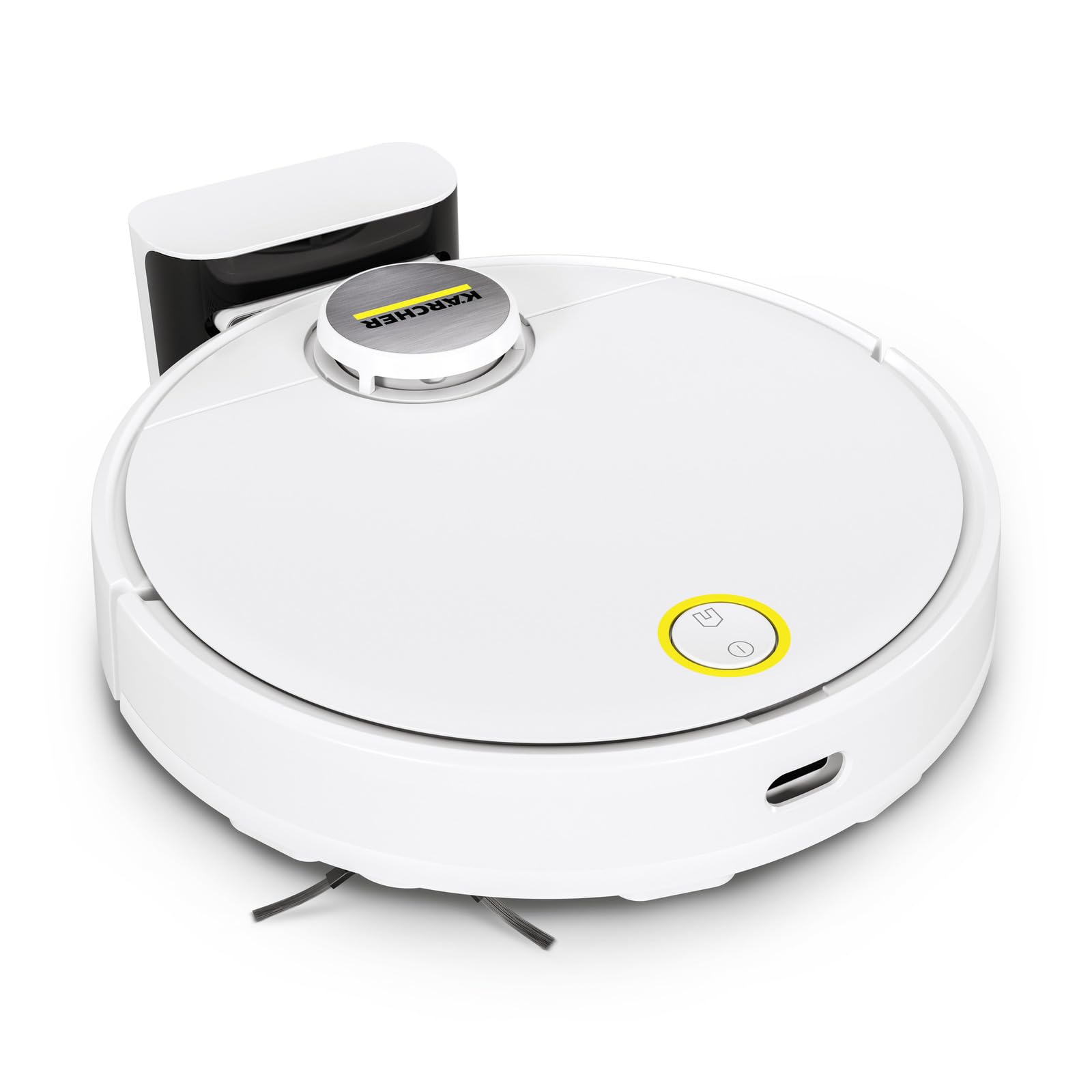 KARCHER RCV 3, 2-in-1 Robotic Vacuum Cleaner with Mopping, 2500 Pa Suction Power, 3200 mAh Battery, 120 Min Runtime, Advanced LiDAR Technology, Fall Sensors, Smart App Control, German Tech, White
