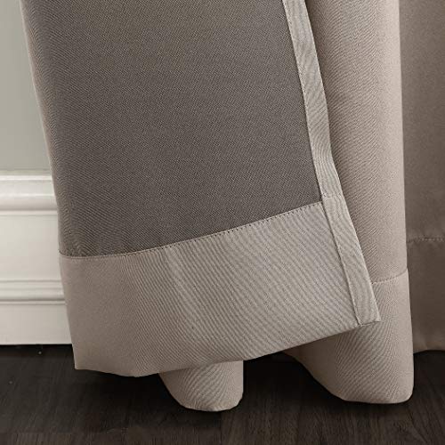 Sun Zero Barrow Energy Efficient Grommet Sliding Patio Door Curtain Panel, 100" X 84", Stone #TOP2