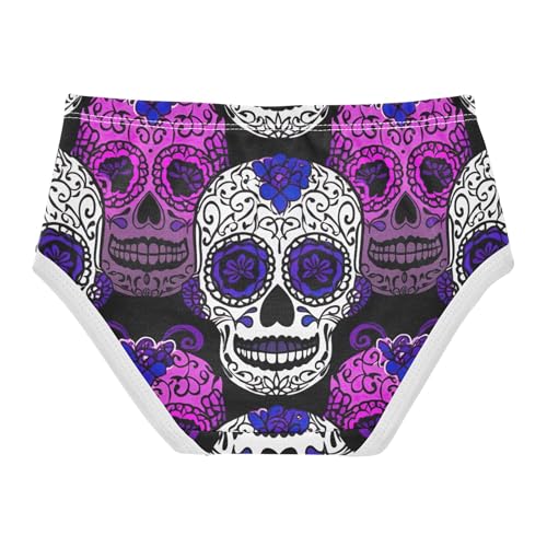 Cotton Girls Underwear Toddler Sugar Skulls Cute Panties Girl Fun Briefs Kids Undies 2t2