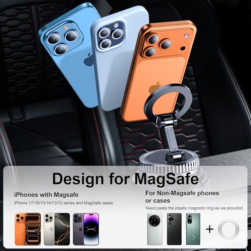 Chiclish Magnetic MagSafe Car Mount – Dual Dashboard & Windshield Suction — view 6