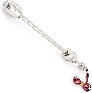 Aexit 250mm Stainless Switches Steel Vertical Water Level Sensor Float Foot Switches Ball Switch