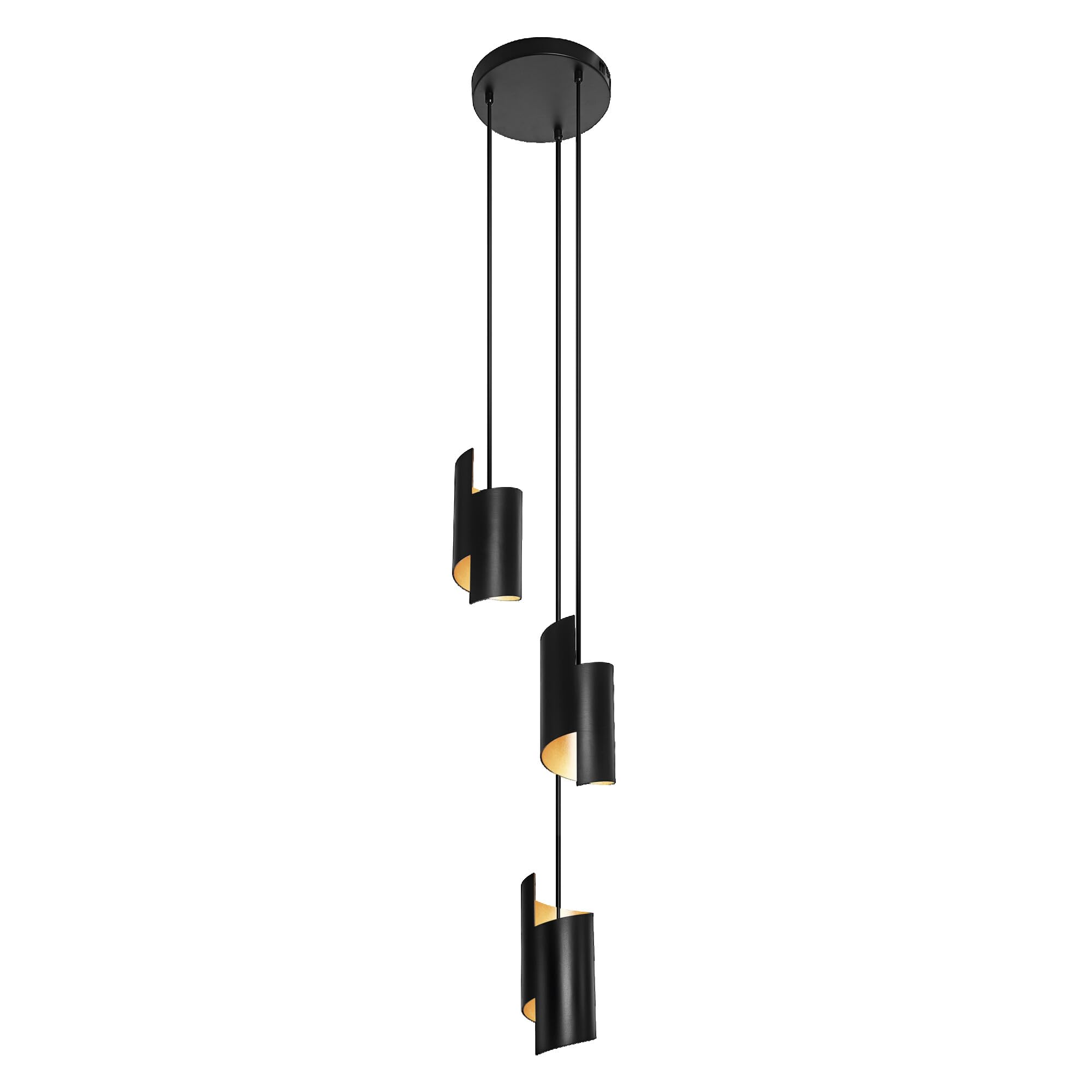 LEDVANCE SMART+ DECOR Twist lampada a sospensione WiFi, nera, 24,5W, 2100lm, luce bianca regolabile 3000-6500K, DIM, luce verso l'alto e il basso, controllo da app, compatibile con Amazon, Google