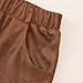 Kids Faux Suede Fringe Shorts Tassel Trim Cowgirl Outfits with Pockets Vintage Fashion Y2K Elastic Waist Shorts 5-14Y A01-Brown 9-10Y