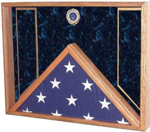 USAF Emblem/Blue Velvet Shadow Box