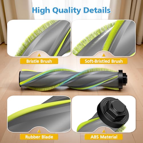 Image of iSingo 3789X Brush Roll Replacement Compatible with Bissell Cleanview XR Pet 300W / XR 200W / Powerlifter Turbo Cordless Stick Vacuum, Model# 3797V, 3789U, 3789, 3789X, 3797, 3797W, 2 Pack, Green