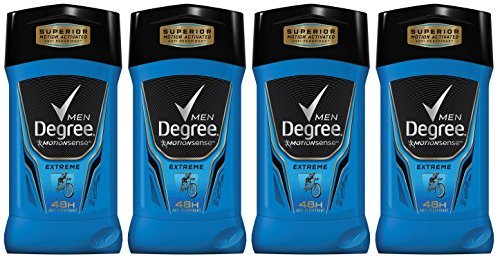 Degree Extreme Advanced Protection Antiperspirant Deodorant Stick, 2.7 oz (Pack of 4)