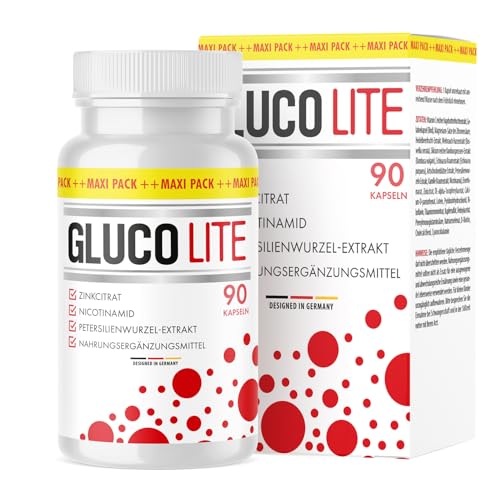 Glucolite Cápsulas | combinación probada de ingredientes | rico en minerales y vitaminas | contenido 90 cápsulas