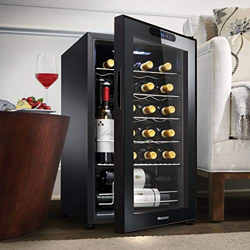 Wine Enthusiast 24-Bottle Compressor Wine Cooler With Upright Bottle Storage #TOP2