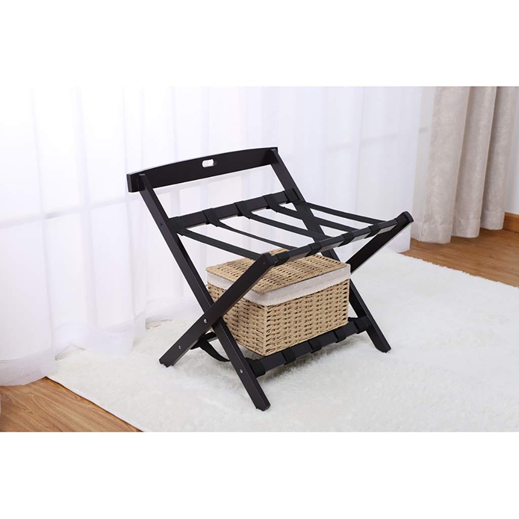 Porte-bagages en bois massif pliable pour chambre d'hôtel