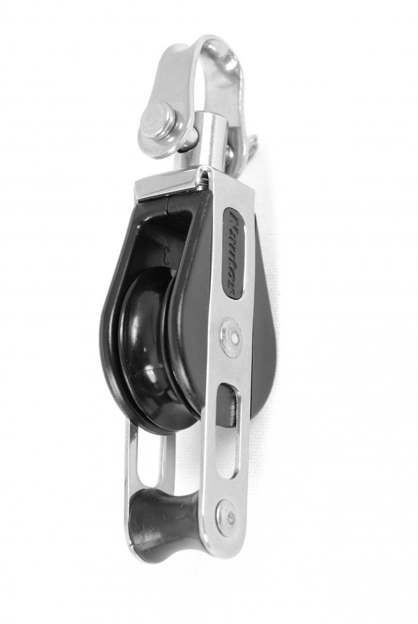 Nautos #92411-Classic line-Single Swivel with Becket- 28 mm sheave-Long Lasting Characteristics.Sailboat Block