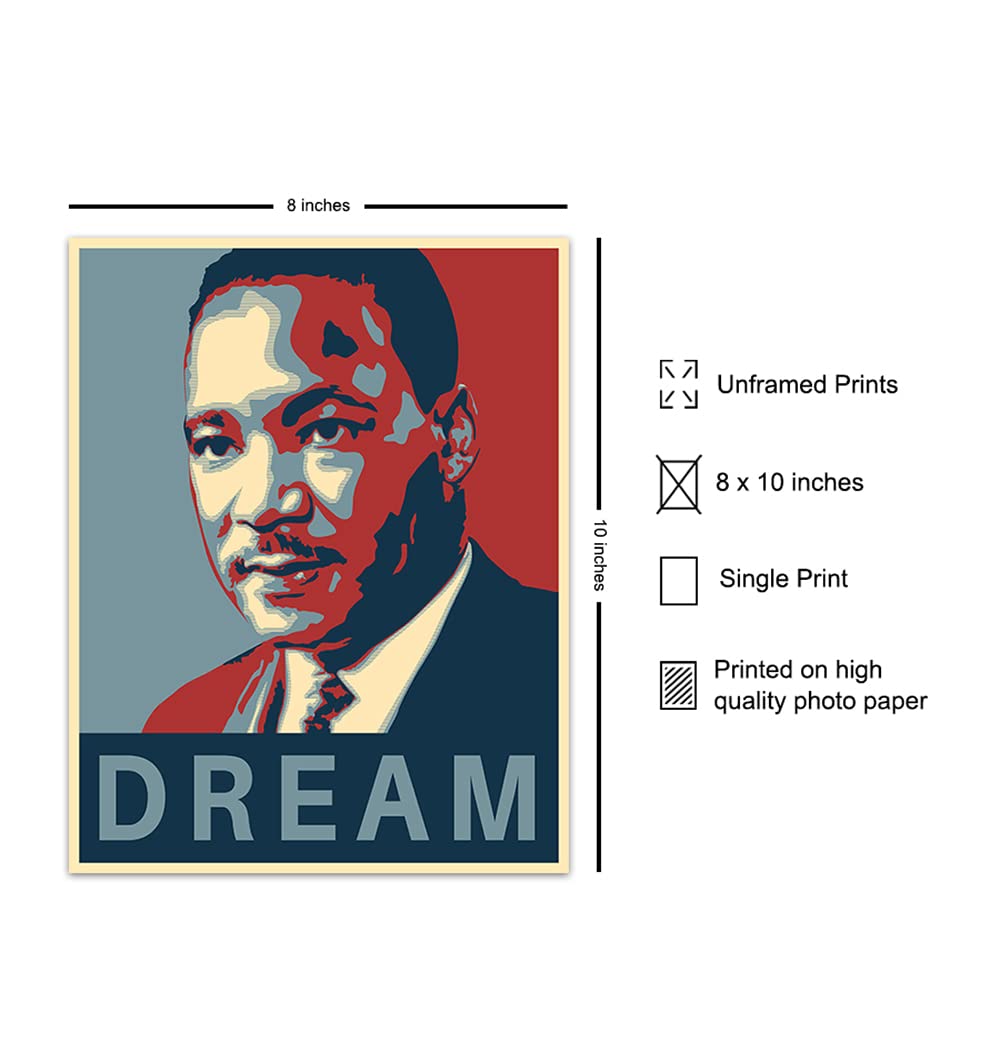 Amazon.com: Martin Luther King Obama Wall Art - 8x10 Dream Photo