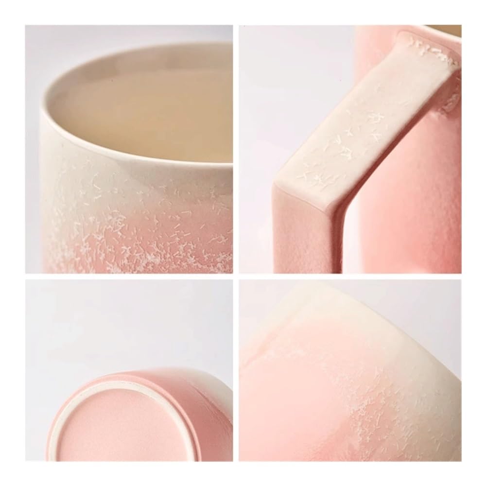 Ceramiczny kubek do kawy Kubek ceramiczny podszkliwny w kolorze śniadaniowym, odpowiedni do kawy i mleka Filiżanki kawy