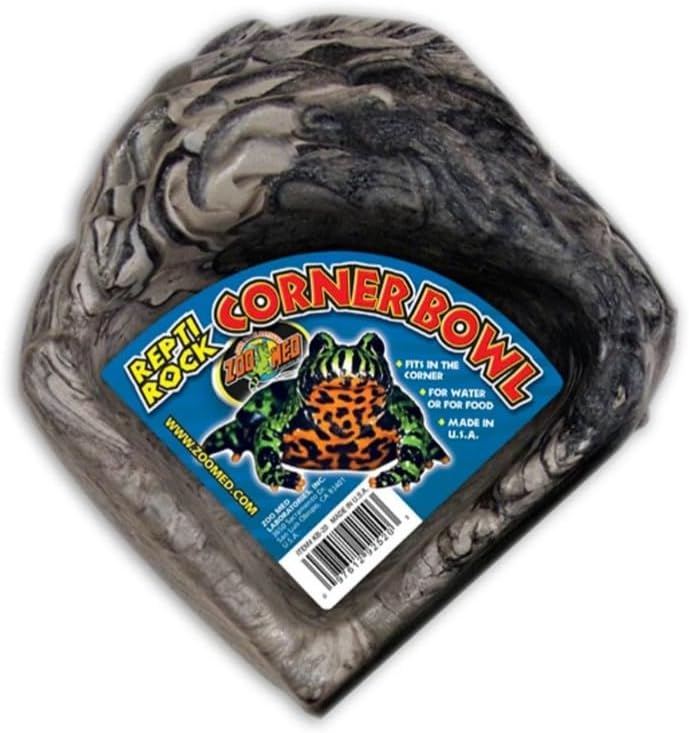 Zoo Med Repti Rock Corner Bowl Small (4.75" Long x 4.75" Wide) - Pack of 10