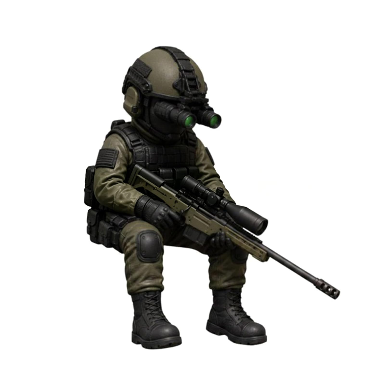 Kfwfuaee Minis Soldier Figurine Realistic Martial Soldier Statue Desk Decors Collectible Men Women Martial Fan Desktop Decorations