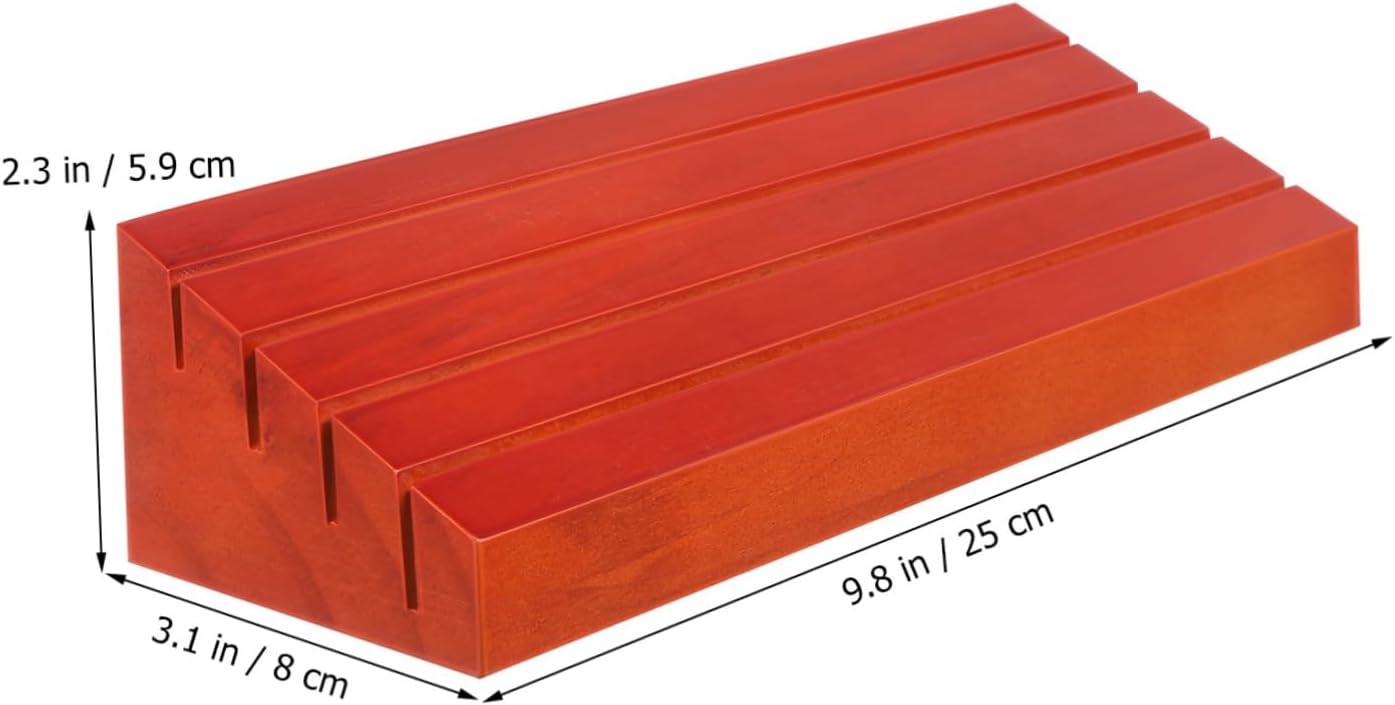 Totority 2pcs Wooden Playing Card Holders Card Stands Stable Base for Easy Vertical Display for Game and Seniors