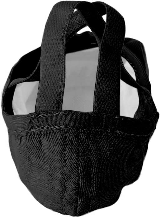 Wear Moi Vesta Stretch Canvas Ballet Slippers for Women and Men, Black, Split-Sole, Size 12 (WMVESBLA46W)