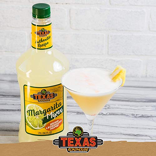 Texas Roadhouse Authentic Margarita Drink Mix, Ready to Use, 1.75 Liter Bottle (59.2 Fl Oz), Pack of 3