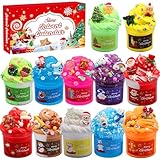 Dazhtu Kit Slime per Bambini Calendario dell'Avvento 2025, 24 Giorni Kit con Butter Slime e...
