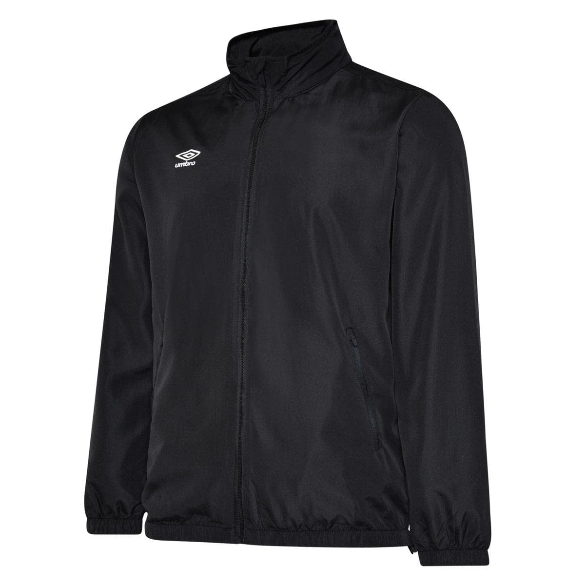 Umbro Men's Black Club Essential Light Waterproof Jacket (M) (Black)
