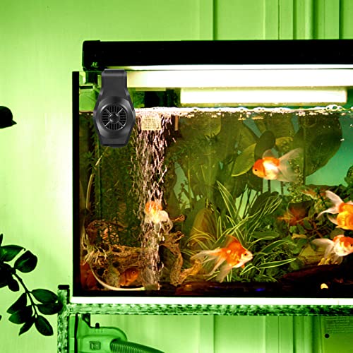 Aquarium Chiller Fan, 2-Level Speed Adjustable Fish Tank Cooling Fan Fish Tank Fan Aquarium Cooling Fan Quiet Aquarium Fan Wind Angle Adjustable Chiller (With Usb Cable) #TOP7