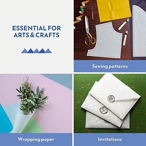 Wintex Dressmaking Tracing Paper Roll 40Cm X 50M - Multi Purpose Drawing Paper For Kids 50G/M - Professional Tracing Paper For Sewing Patterns, Architects, & Dressmaking #TOP6