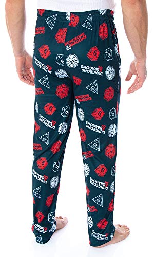 Dungeons and Dragon Men's Allover Game Dice Print Lounge Pajama Pants2