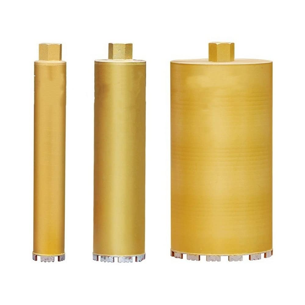 Broca abridor Agujero perforador de pared Agujero de taladro seco de diamante Agujero de martillo Campana de taladro Aire acondicionado Taladro de hormigón, 51 mm amarillo