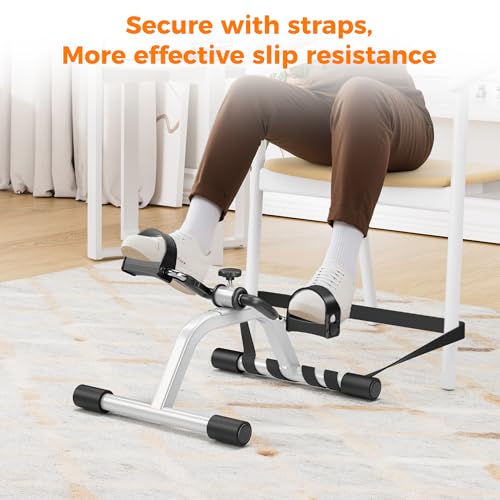 Image of RYGEO Pedal Exerciser Mini Exercise Bike for Leg and Arm Recovery Exercise Lightweight and Portable Floor Bike