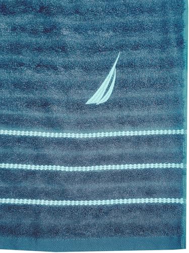Image of NAUTICA Bamboo Towel for Bath Larg Size | 1pc Bath Towel (Oasis) | 500GSM (40cm x 60cm) | Fade Resistant |Perfect for Everyday Use | Blue