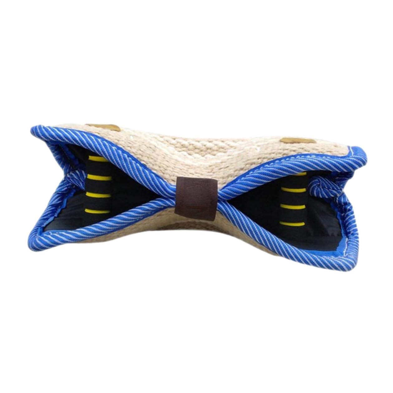 Angoily Coussin de Mordant pour Chien en Jute Résistant avec Poignée Ergonomique d'Entraînement Interactif pour Chiens de Travail et Dressage pour Écoles Canines et Usage Domestique