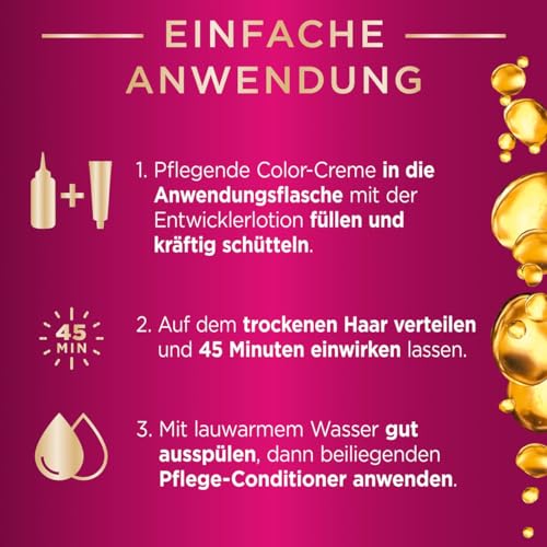 Foto von SCHWARZKOPF POLY PALETTE Intensiv Creme Coloration, Haarfarbe 650/5-680 Kastanie, 3er Pack (3 x 128 ml)