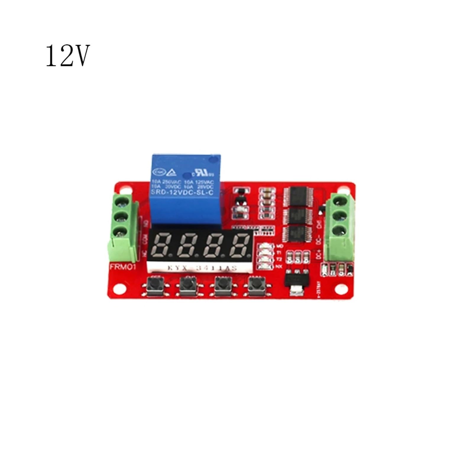 Modulo relè PLC FRM01 Modulo relè a 1 canale DC 5V 12V 24V Interruttore timer ciclo ciclo multifunzione autobloccante(5V)