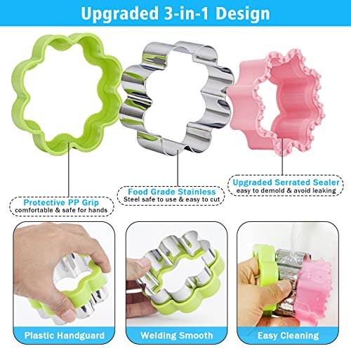Sandwich Cutter And Sealer Set 29 Pcs, Plants Shaped Sandwich Cutter For Kids - Vegetable Fruit Food Cutters For Kids Lunch, Uncrustables Sandwich Maker, Cookie Cutters For Baking Christmas #TOP3