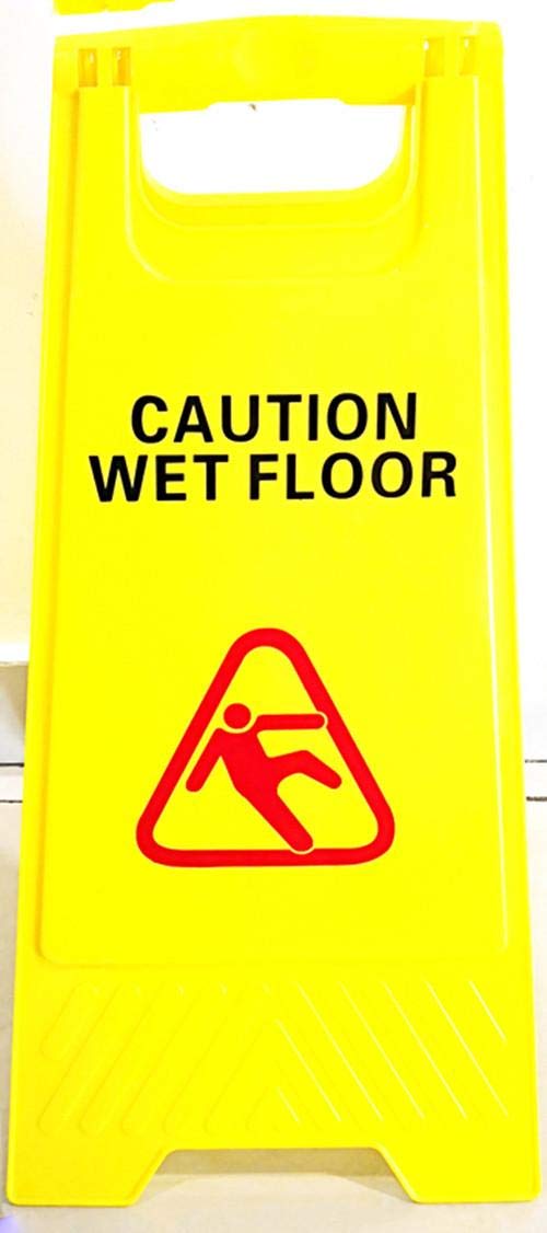 Foldable Warning Sign Board For Caution Wet Floor