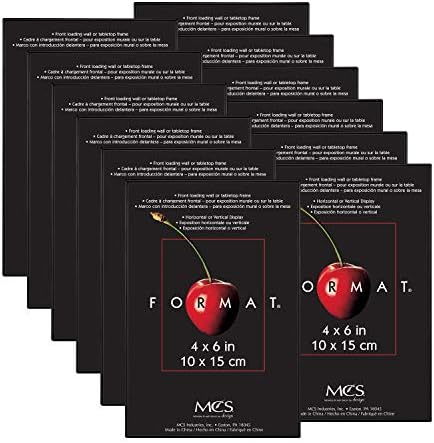 MCS Format Frame, Black, 4 x 6 in, 12 pk