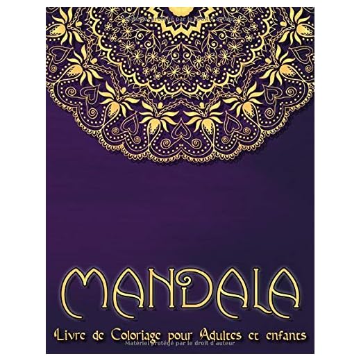 Mandala: Cahier de coloriage adultes avec 95 Mandalas pour adultes sur fond noir pour des couleurs fantastiques | Modèles de coloriage gratuits au format PDF pour impression
