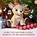 KIDS PREFERRED Rudolph the Red-Nosed Reindeer Light Up Musical Clarice Stuffed, Soft Crinkle, Christmas Holiday Toy, Boys & Girls 0 and up, 9.5 Inches