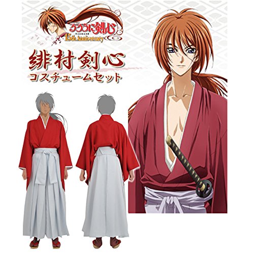 Amazon.co.jp: るろうに剣心 緋村剣心 公式 コスチューム メンズ M 