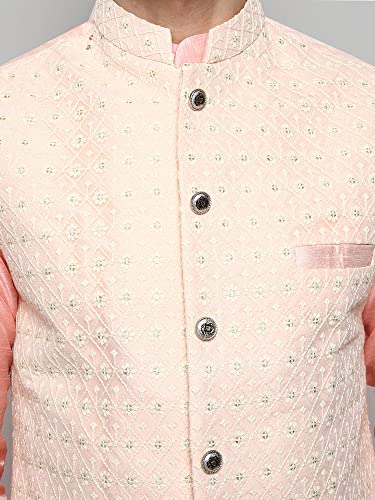 Image of Uri and MacKenzie Men's Silk Blend Kurta Pajama with Designer Ethnic Nehru Jacket /Modi Jacket