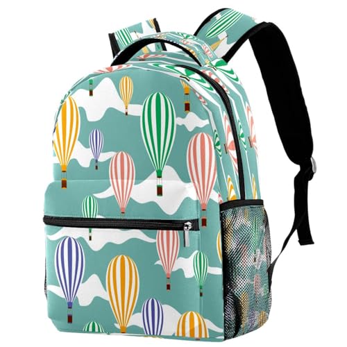 Sac à dos d'école grand volume 40cm motif nuage, bretelles confortables anti-fatigue