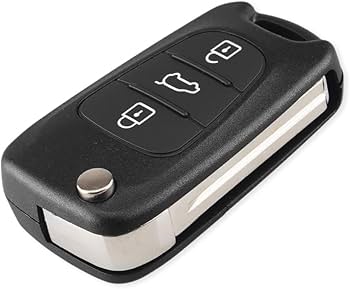 SPTwj 2 Pack 3 Buttons Car Key Fob Case Replacement Car Key Cover Compatible With Hyundai I20 I30 I35 IX20 IX35 And Kia Ceed Soul Sportage Venga Remote Control Folding Car Key