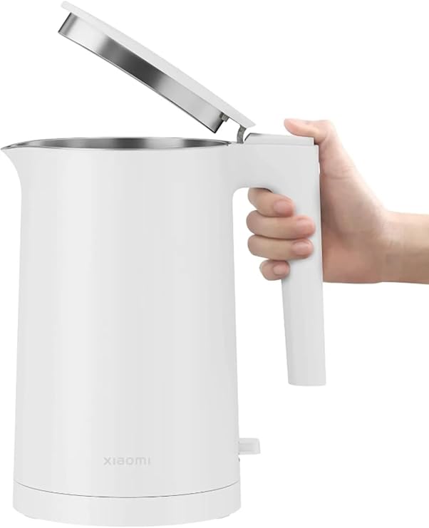Xiaomi Mi Electric Kettle 2 kettle, BPA-free (1.7 liters, 1,800 Watt, stainless steel inner body, aluminum heating plate, control lamp, button-pressing lid opening, cable-wound 360°