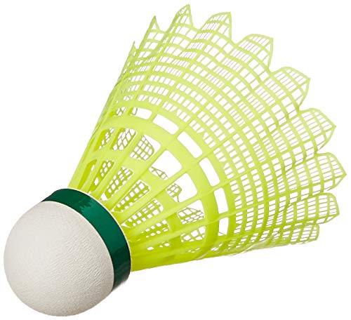 Image of Yonex Mavis 350 Green Cap Nylon Shuttlecock (Yellow) & Mavis 2000 Green Cap Nylon Shuttlecock, Pack of 6 (Yellow) Combo