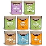 Gewürzset 8-teilig | aromatische Gewürze & Mischungen für mediterrane, exotische & herzhafte Gerichte | ohne Zusatzstoffe in dekorativen Pappdosen | Achterhof