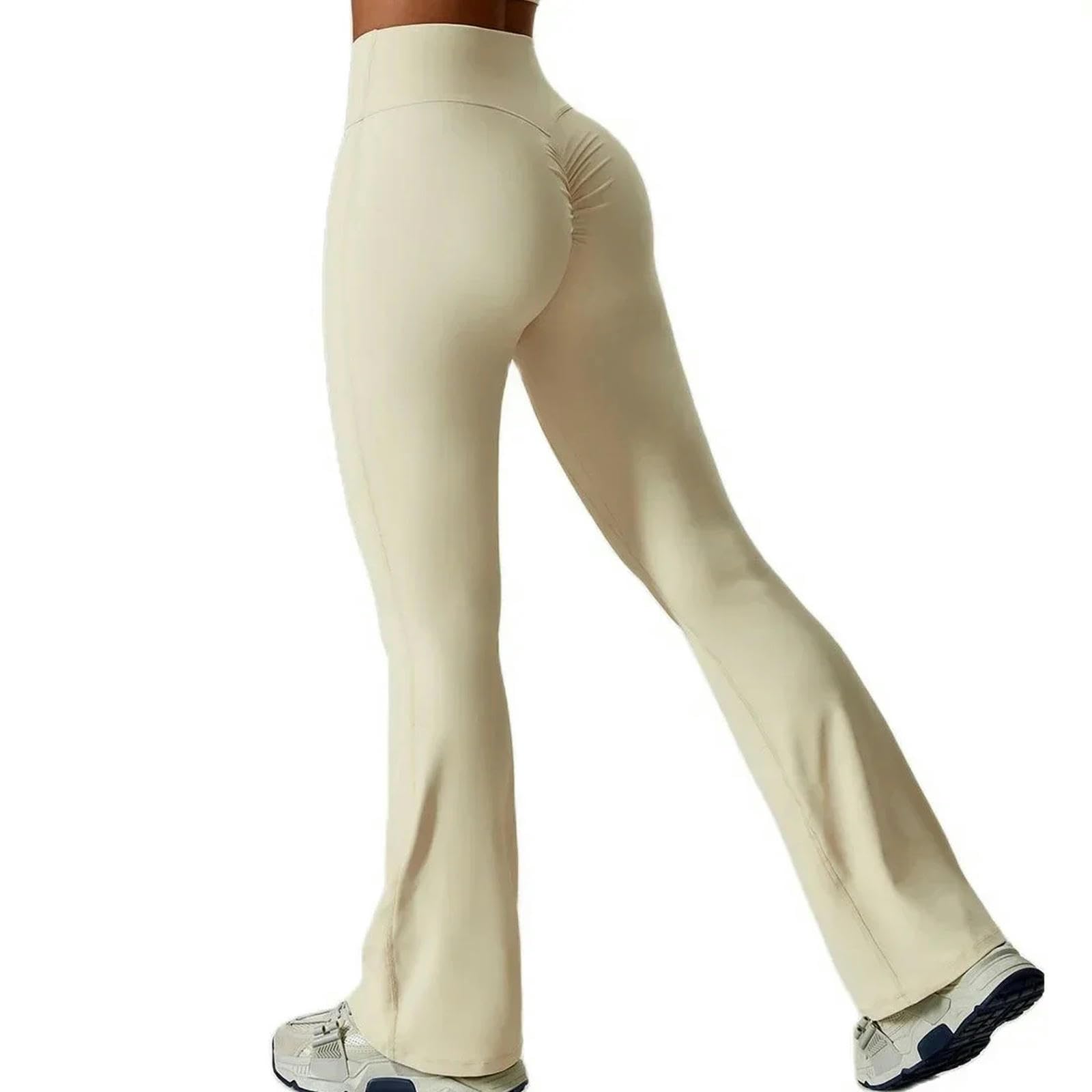 Legginsy dla kobiet UK Kobiety Joga Flare Pants Tight Hip Lifting Dance Legginsy z wysokim stanem Spodnie dresowe Siłownia Bieganie Oddychające