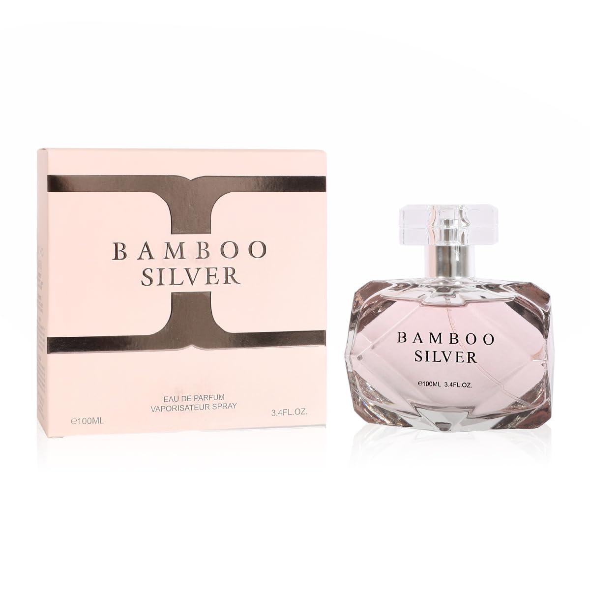 Bamboo Silver Perfume for Women – Fresh Citrus Floral Woody Eau de Parfum – Elegant Everyday Scent – 100ml / 3.4 fl oz