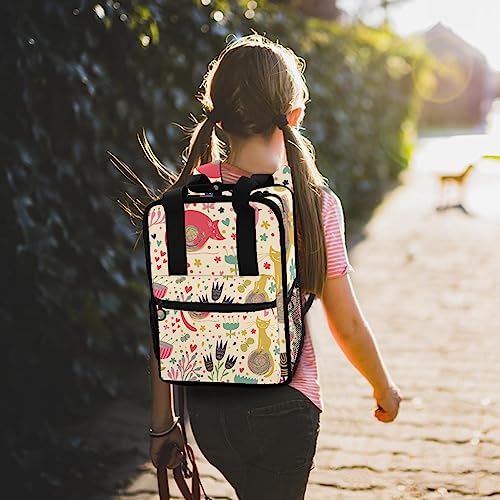 Sac à dos garçons solide éviter les affaires abîmées école imprimé chat